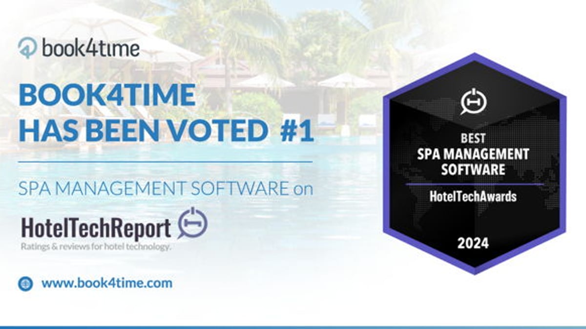 Book4Time Wins #1 Spot in the 2024 Hotel Tech Report Awards