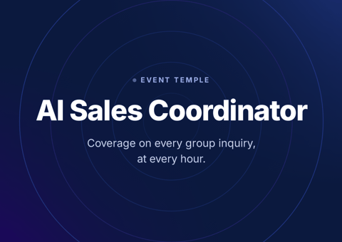 Event Temple Launches AI Sales Coordinator To Help Hotels Turn Their Inquiries Into More Booked Revenue.