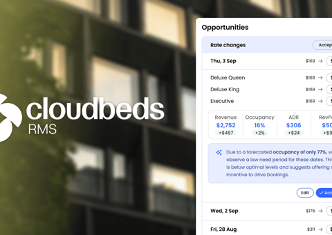 Cloudbeds startet RMS mit tiefergehender Hotelintelligenz basierend auf einheitlichen Daten