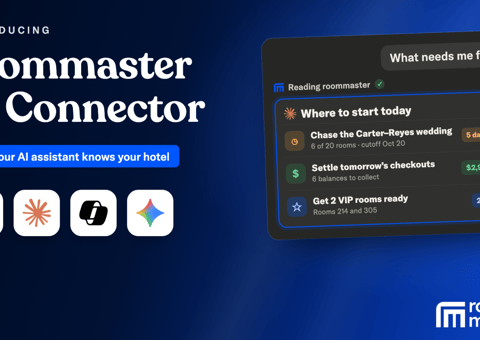 roommaster presenta AI Connector, integrando datos en vivo del PMS del hotel en ChatGPT, Claude, Microsoft Copilot y Google Gemini