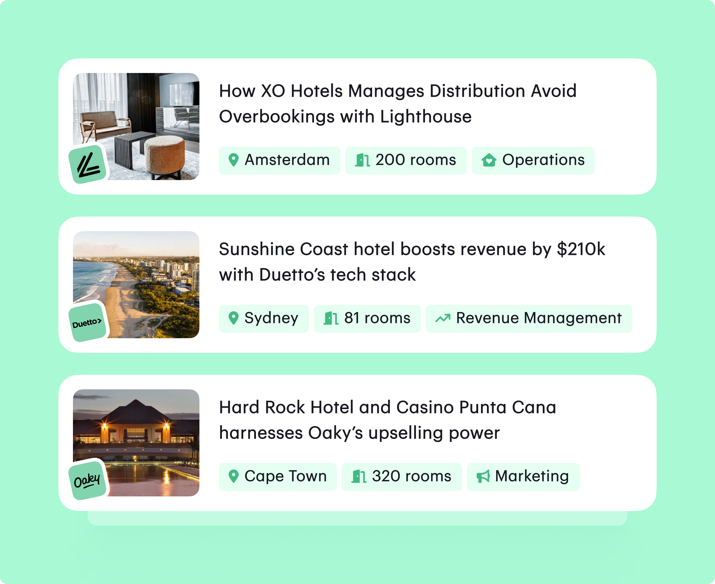 See what’s working for leading hotel companies 
