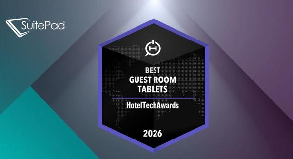 SuitePad nombrada la mejor tableta para habitación en los HotelTechAwards 2026 por séptimo año consecutivo