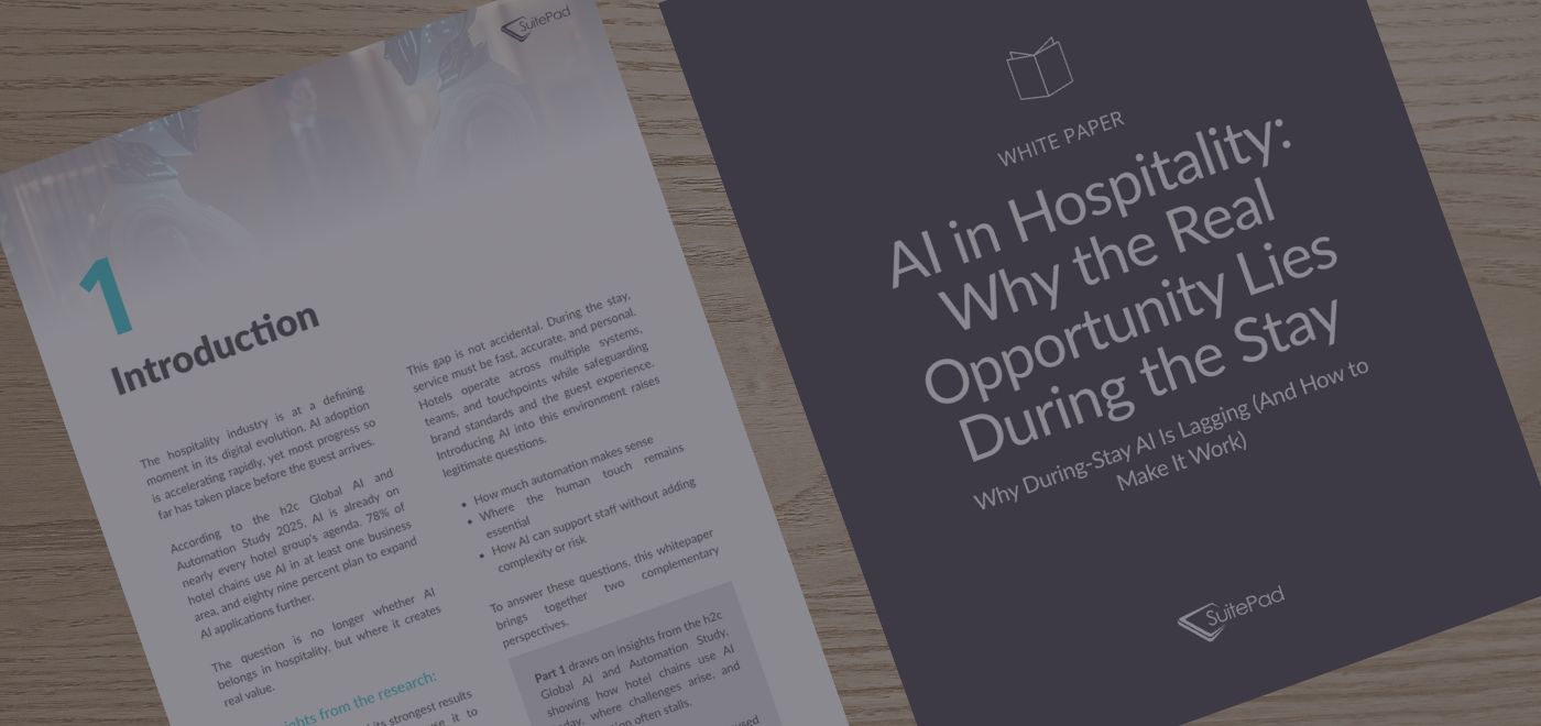 AI in Hospitality: Why the Real Opportunity Lies During the Stay